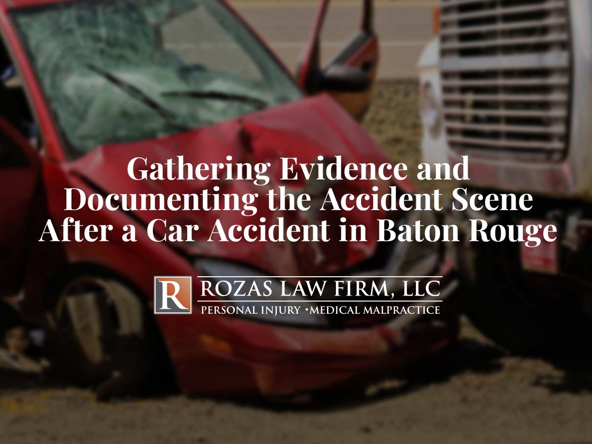 Gathering Evidence and Documenting the Accident Scene After a Baton Rouge Car Accident